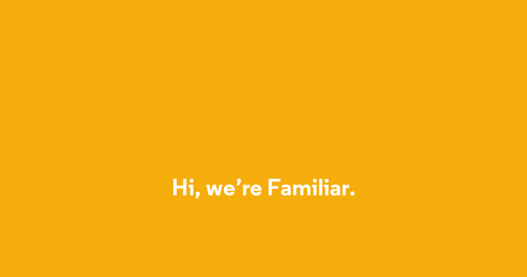 Home page of #2 Best Print Design Agency: Familiar Studio
