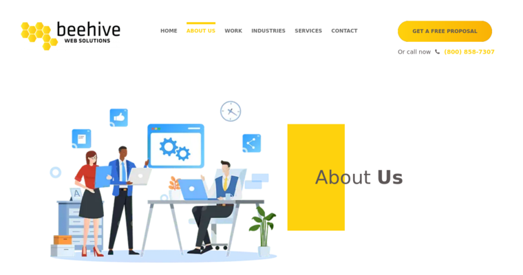 About page of #28 Best Website Design Agency: Beehive