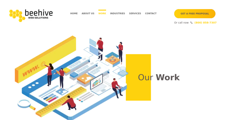 Work page of #28 Best Website Development Firm: Beehive