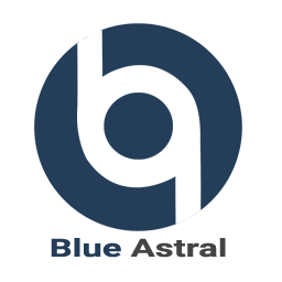 Best Web Development Firm Logo: Blue Astral