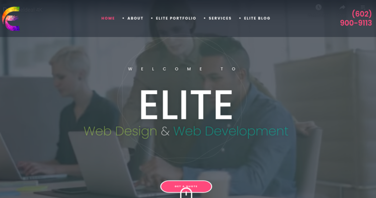 Home page of #29 Best Website Development Firm: Elite Web Design