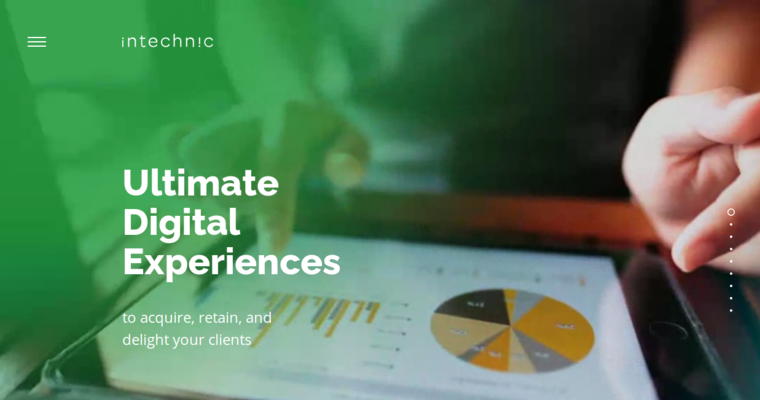 Home page of #26 Top Web Design Firm: Intechnic