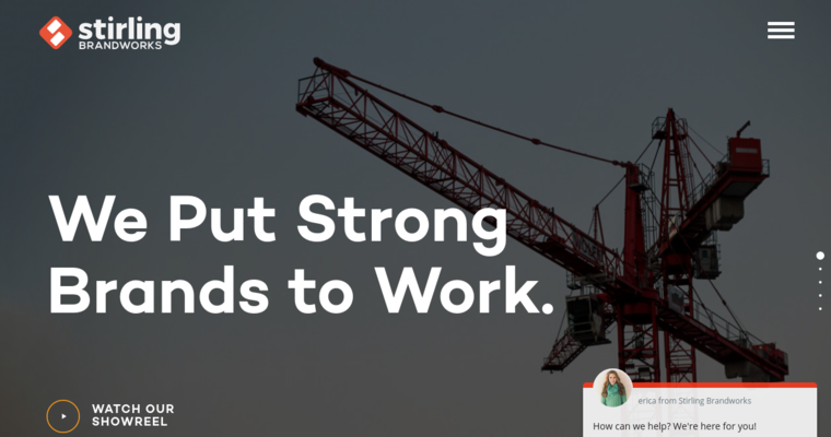 Home page of #26 Best Website Design Agency: Stirling Brandworks