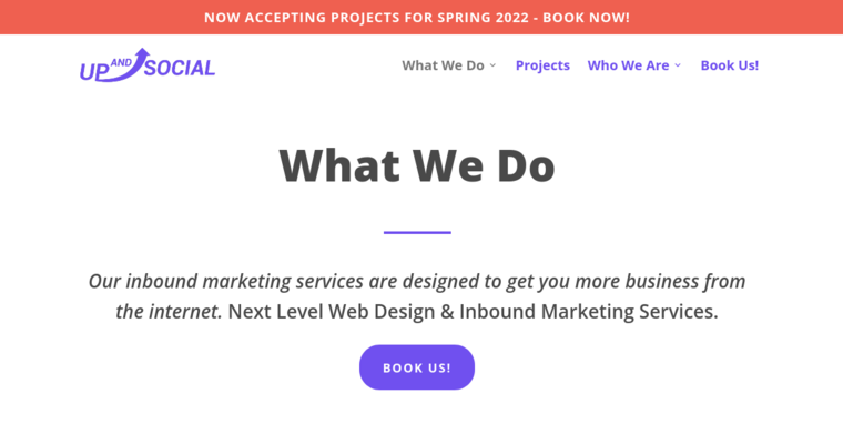 Service page of #28 Best Website Design Agency: Up And Social