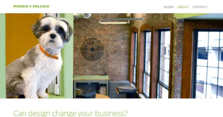 About page of #6 Best Providence Web Design Firm: Morris + DeLuzio