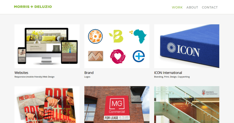 Work page of #6 Best Providence Web Design Business: Morris + DeLuzio