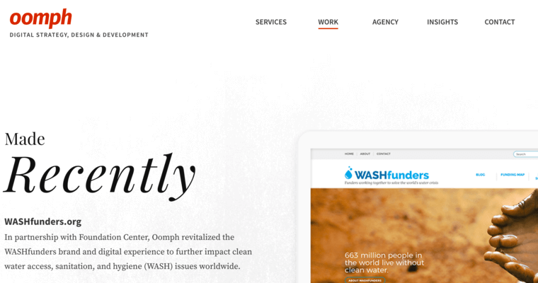 Work page of #11 Best Providence Web Development Business: Oomph, Inc.