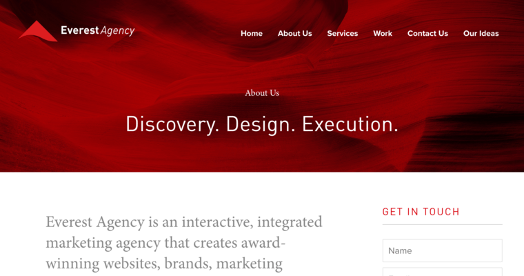 About page of #6 Top Raleigh Web Design Agency: Everest Agency