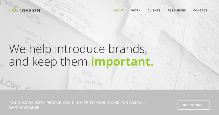 About page of #11 Best Raleigh Web Development Agency: Laut Design