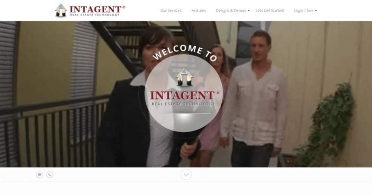 Home page of #6 Leading Real Estate Web Design Agency: Intagent