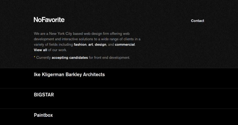 Work page of #2 Leading Real Estate Web Design Company: NoFavorite