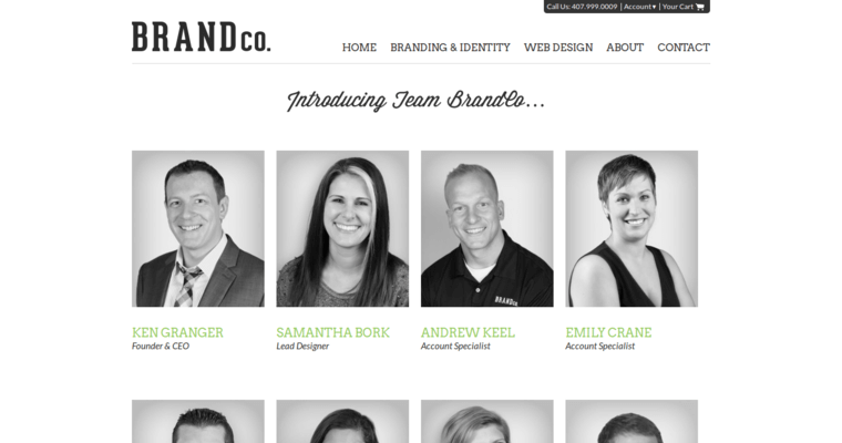 Team page of #6 Top Real Estate Web Design Company: BrandCo