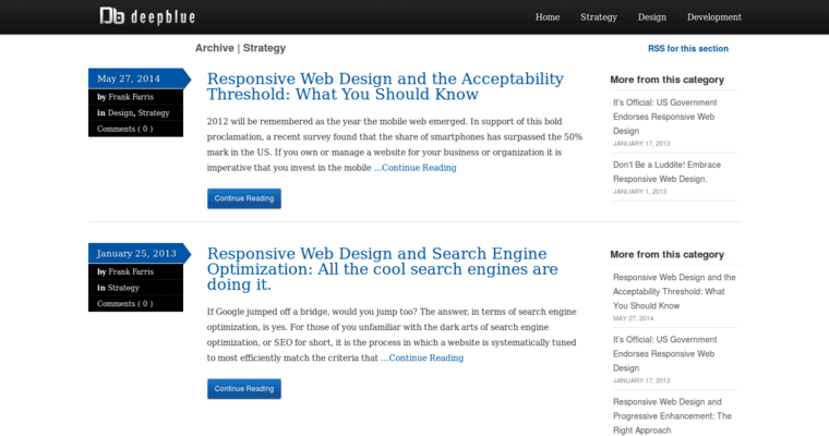 Blog page of #2 Best RWD Agency: DeepBlue