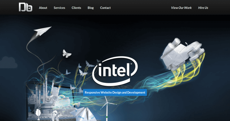 Home page of #1 Best Responsive Website Development Company: DeepBlue