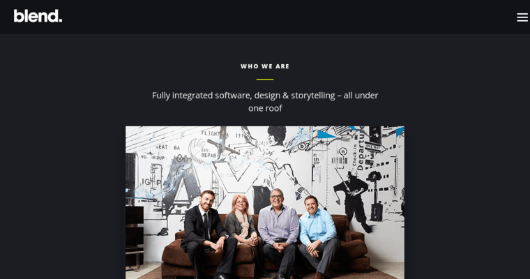 About page of #8 Leading Responsive Web Design Company: Blend