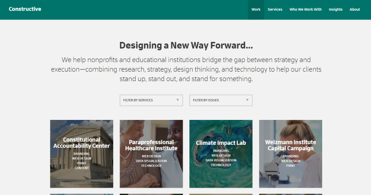 Work page of #8 Best Responsive Website Development Company: Constructive