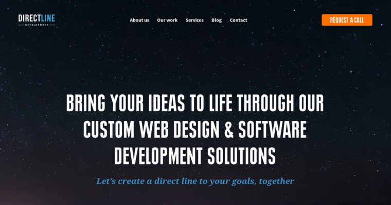 Home page of #14 Best Responsive Website Development Agency: DirectLine Development