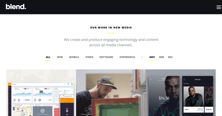 Work page of #8 Best Responsive Website Design Firm: Blend