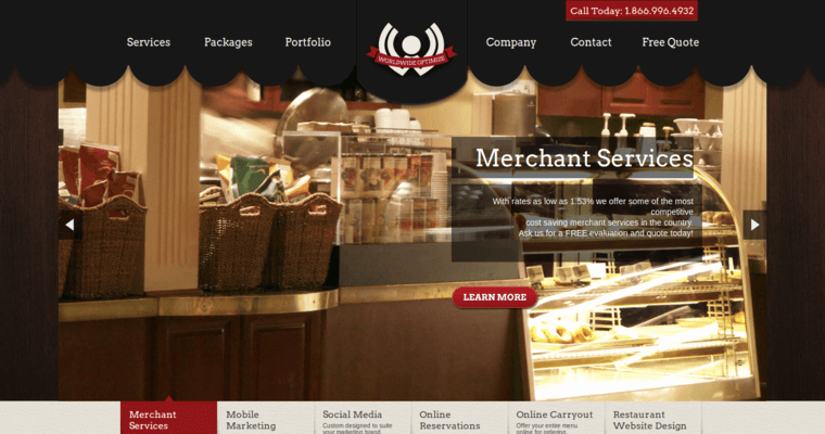 Home page of #7 Best Restaurant Web Design Firm: WorldWide Optimize