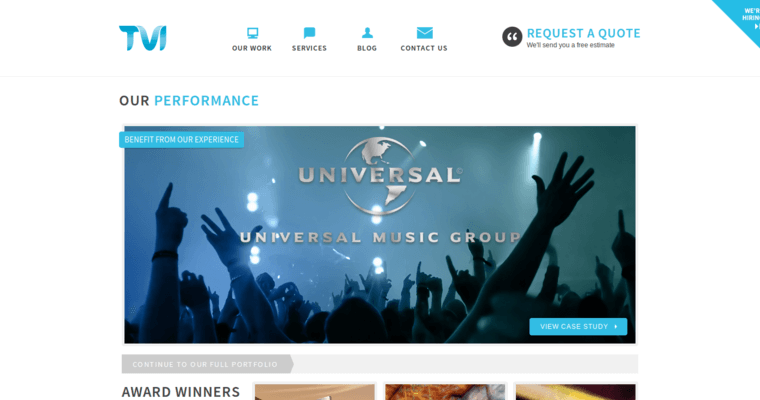 Work page of #6 Best Restaurant Web Design Business: TVI Designs