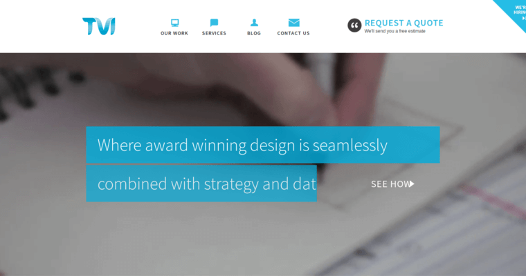 Home page of #8 Best Restaurant Web Design Agency: TVI Designs