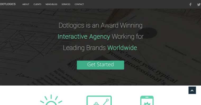 Home page of #5 Best Restaurant Web Design Agency: Dotlogics