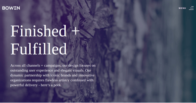 Folio page of #1 Best Restaurant Web Development Agency: Bowen Media