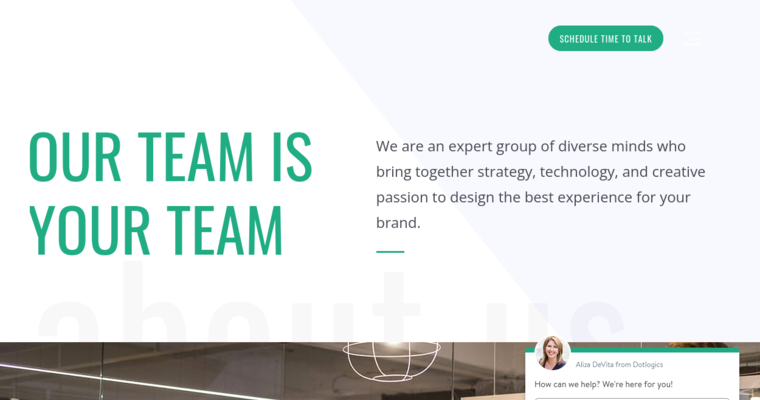 About page of #1 Best Restaurant Web Design Firm: Dotlogics