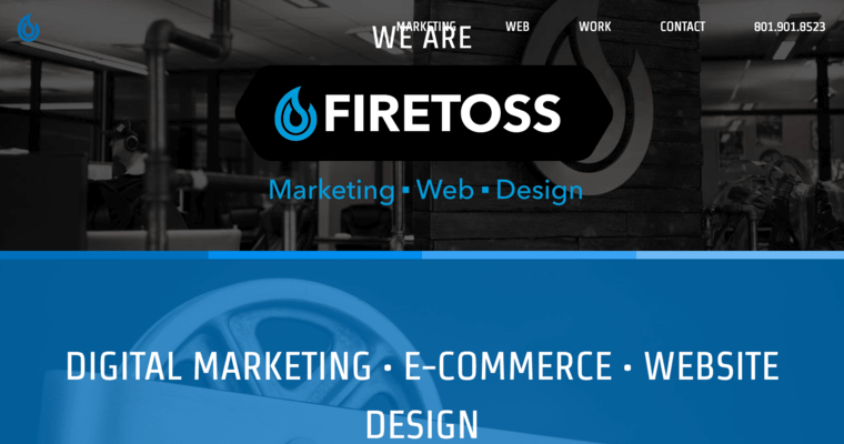 Home page of #3 Top Salt Lake City Web Development Agency: Firetoss