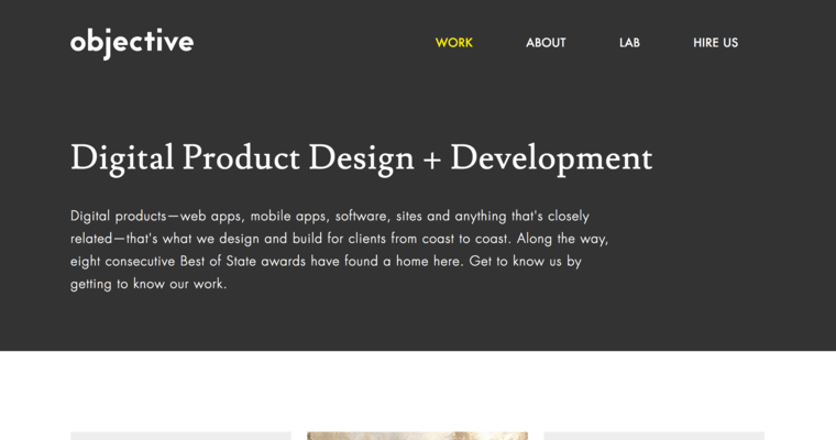 Home page of #9 Best Salt Lake City Web Development Company: Objective