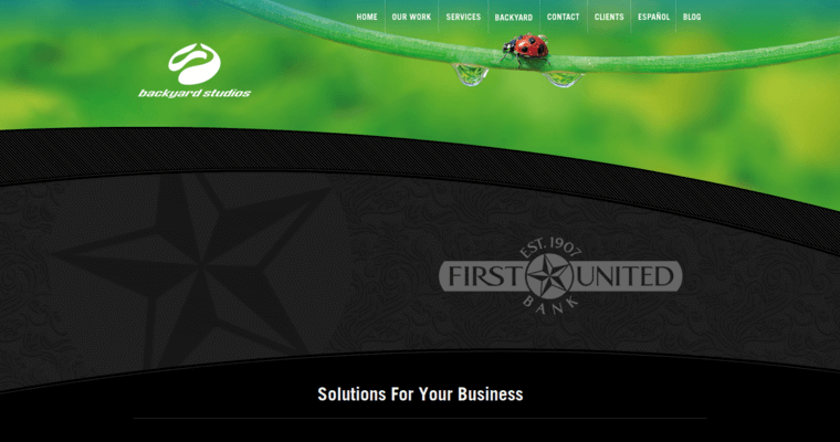 Home page of #10 Leading San Antonio Website Development Company: Backyard Studios