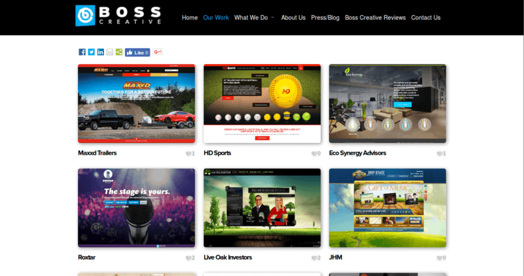 Work page of #9 Best SA Web Design Firm: Boss Creative