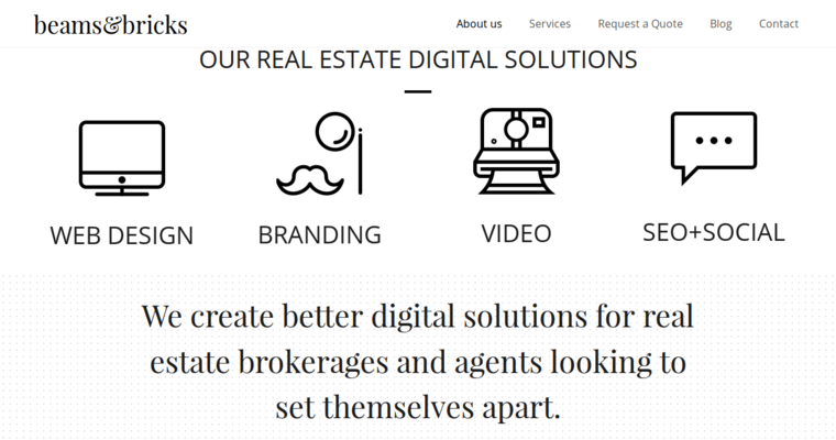 About page of #9 Best San Diego Web Design Firm: Beams and Bricks 