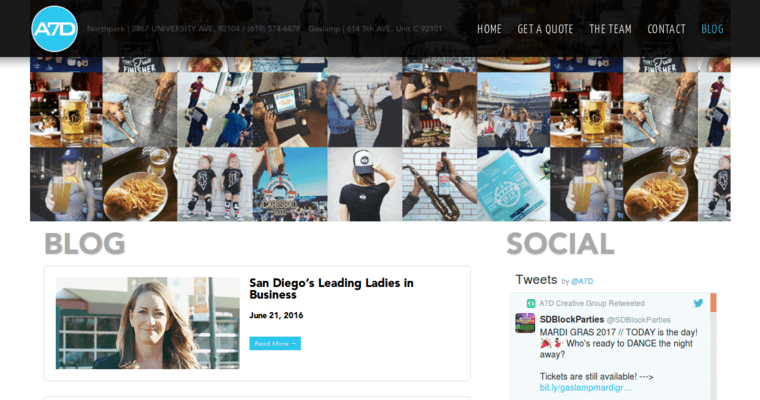 Blog page of #4 Top San Diego Web Development Firm: A7D Graphic Design