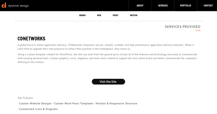 Work page of #8 Best San Jose Web Development Business: dystrick design