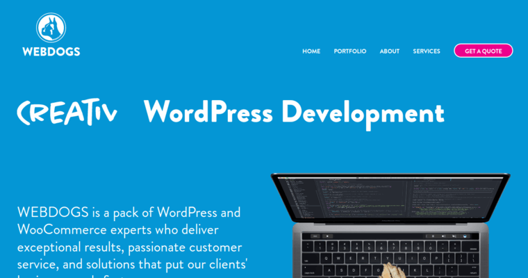 Home page of #10 Top San Jose Web Design Company: WEBDOGS