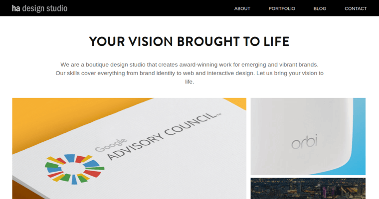 Home page of #7 Best San Jose Web Development Company: Ha Design Studio