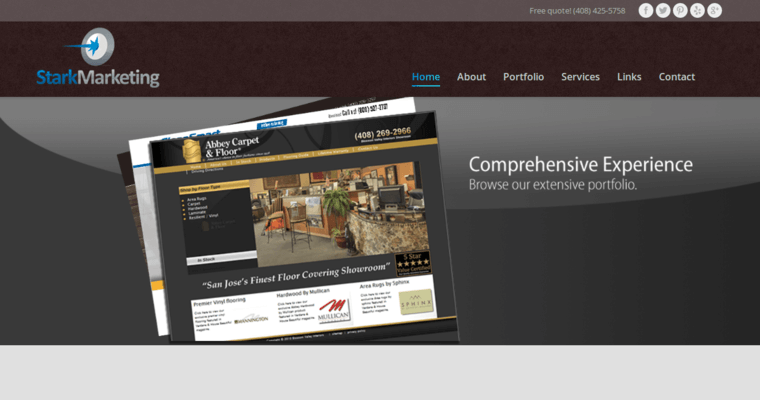 Home page of #6 Top San Jose Web Design Agency: Stark Marketing