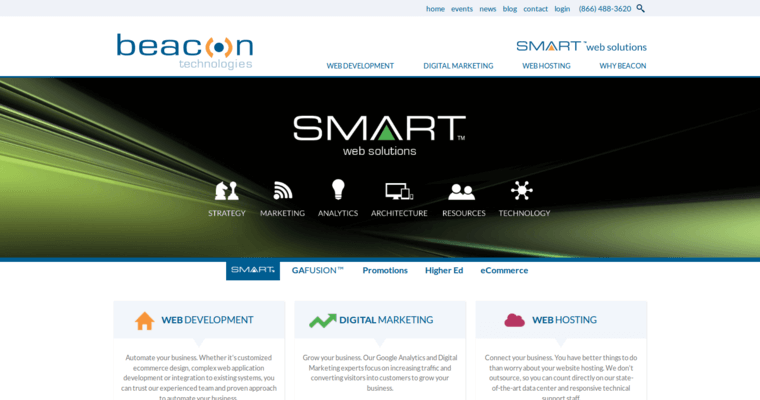 Home page of #5 Leading School Firm: Beacon Technologies