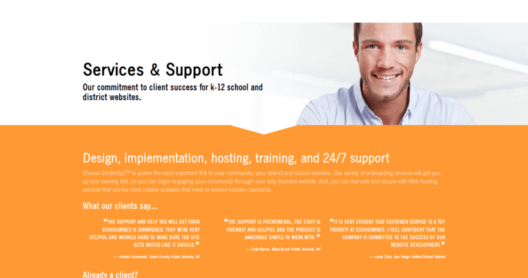 Service page of #4 Leading School Web Development Firm: Schoolwires