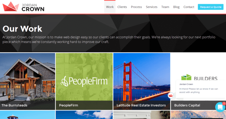Folio page of #8 Leading Seattle Web Development Firm: Jordan Crown