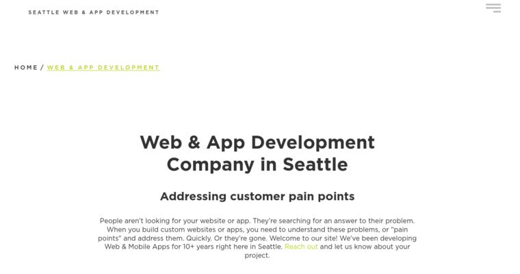 Development page of #1 Best Seattle Web Development Company: Bonsai Media