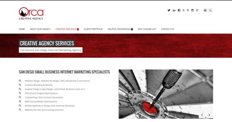 Service page of #5 Top SEO Web Development Firm: Orca Creative Agency