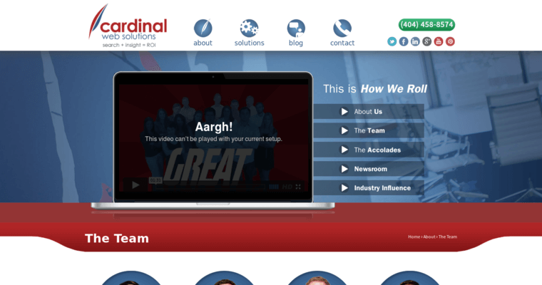 Team page of #5 Leading SEO Web Development Business: Cardinal Web Solutions