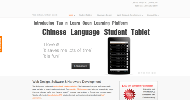 Home page of #9 Leading SEO Website Design Firm: Winning Interactive
