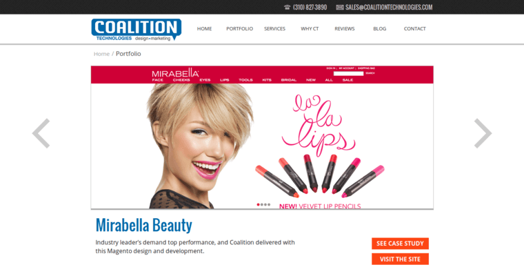 Folio page of #6 Top SEO Website Development Firm: Coalition Technologies