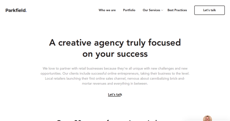 About page of #3 Best SEO Website Development Company: Parkfield Commerce