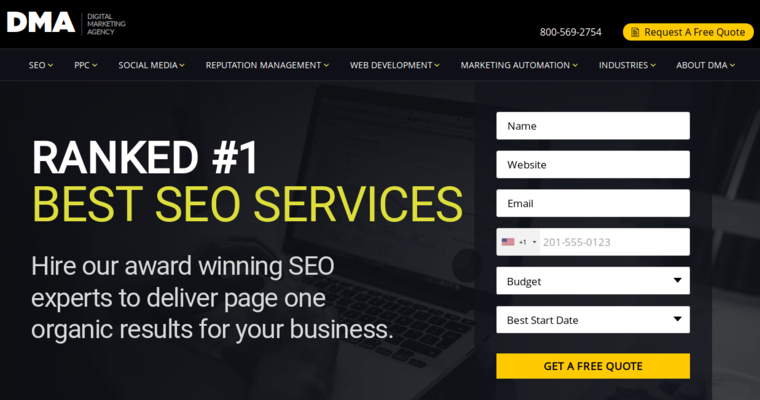 Service page of #8 Top SEO Website Design Firm: Digital Marketing Agency