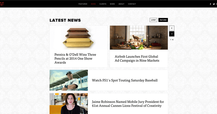 News page of #6 Best SF Web Design Company: Pereira O'Dell