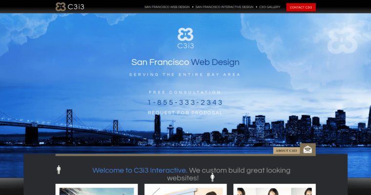 Home page of #10 Leading SF Website Development Agency: C3i3
